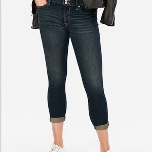 Express Mid Rise Cropped Jeans